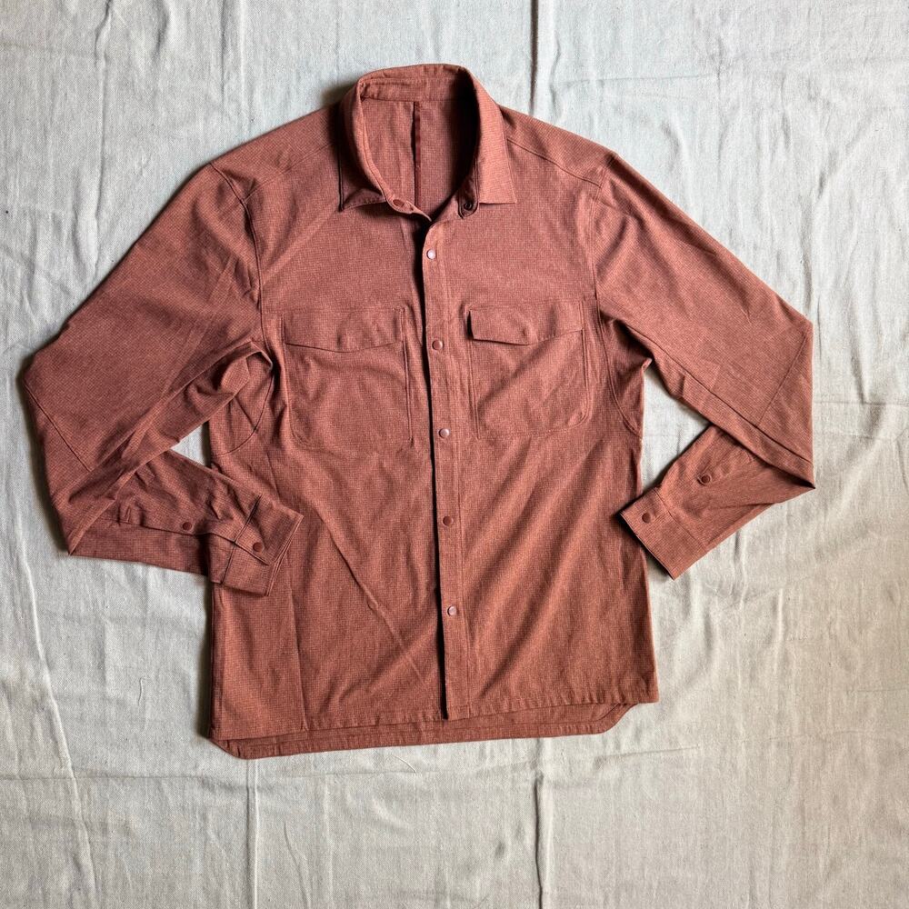 Lululemon Shirt Men's M Airing Easy Long-Sleeve Terracotta Technical Stretch
